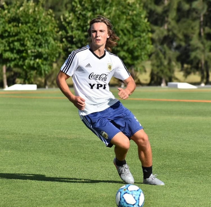 Pedro De la Vega ya se entrena con la Selección Argentina Sub 20