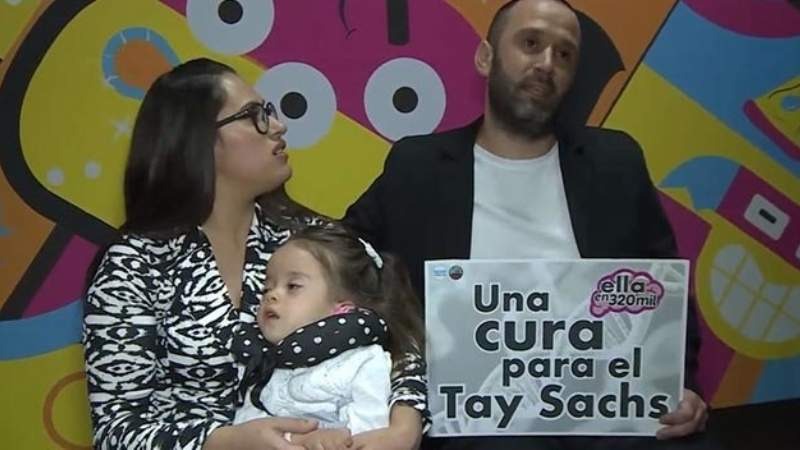 La historia de la nena azulea que padece Tay Sachs