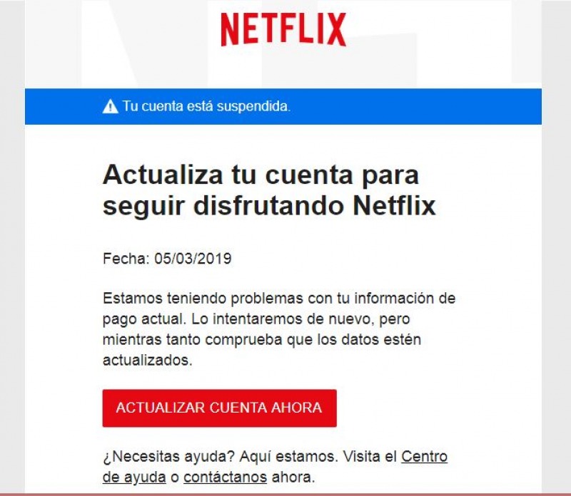 Cuidado con tu suscripción de Netflix: alertan sobre una estafa para  robártela - Noticias