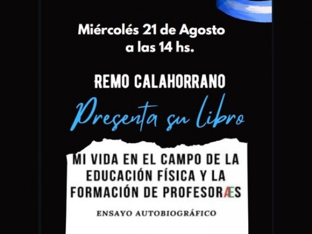 Remo Calahorrano presenta su libro en la Biblioteca Amoroso