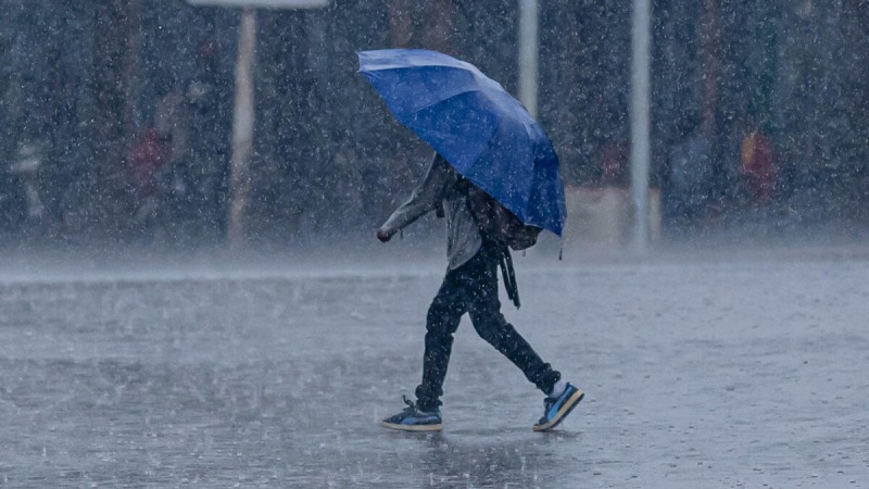 Das de primavera y un corte abrupto con tormentas fuertes