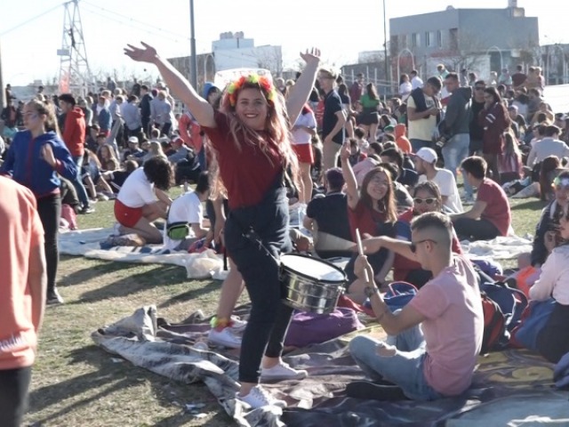 El festejo de los estudiantes transcurri sin novedades