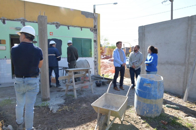 Avanzan las obras en el Centro de Educacin Complementaria 801