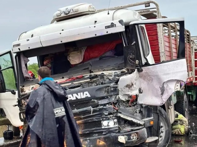 Camionero de Olavarra involucrado en un violento choque