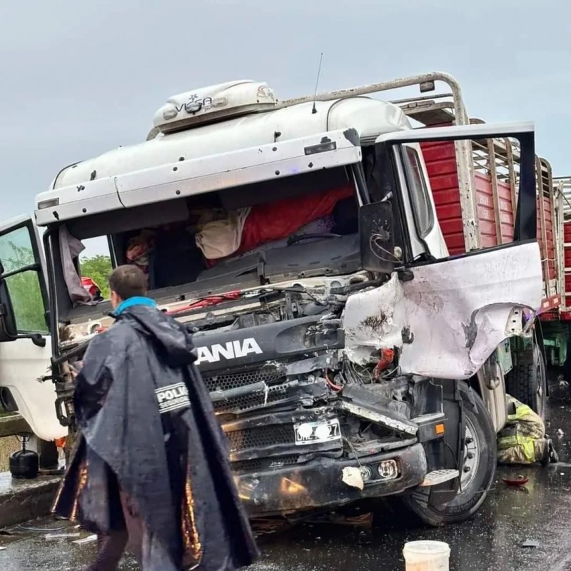 Camionero de Olavarra involucrado en un violento choque