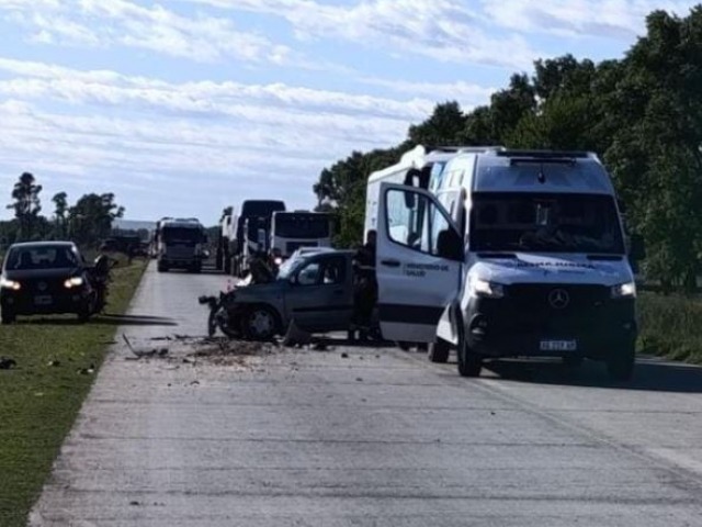 Violento choque por alcance sobre la Ruta 226