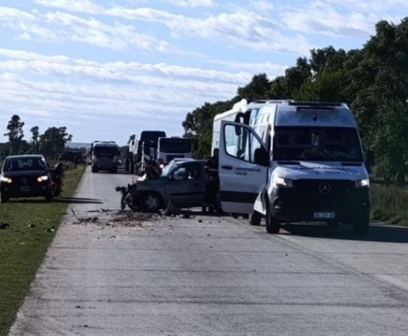 Violento choque por alcance sobre la Ruta 226