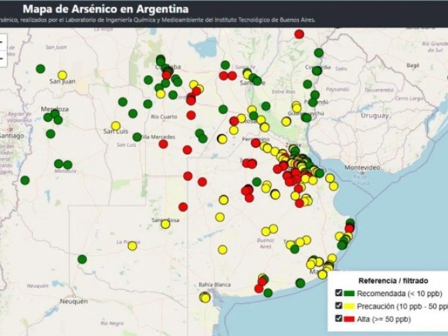 Colonia Hinojo: precaucin en el mapa del arsnico