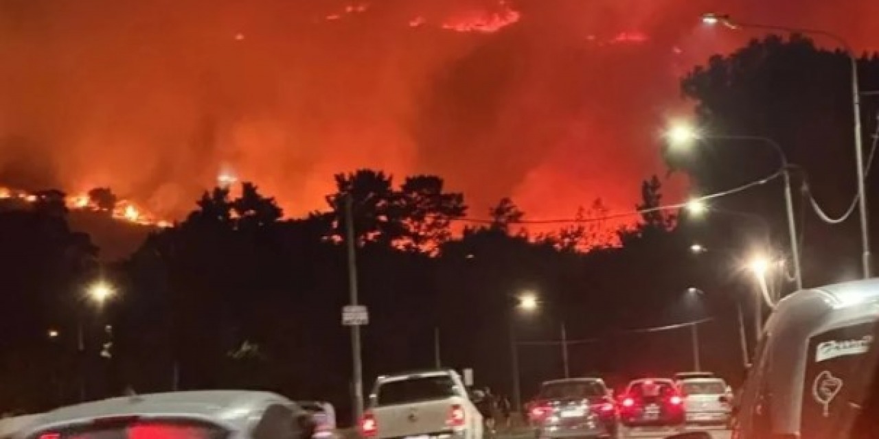 Devastador incendio en las sierras de Tandil