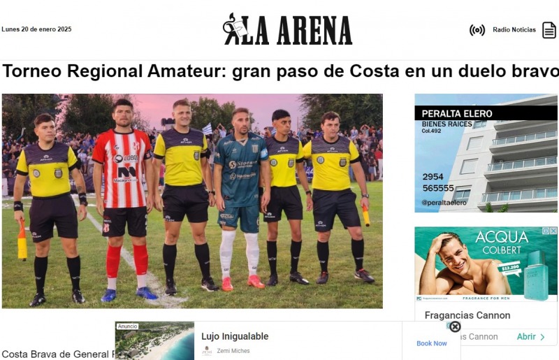 Paso gigante dice el diario de Santa Rosa en un duelo bravo