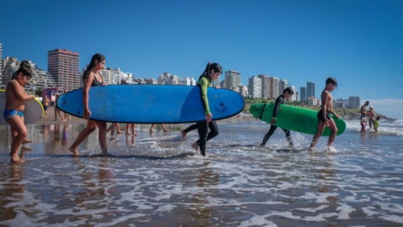 Mar del Plata vive su mejor fin de semana del verano