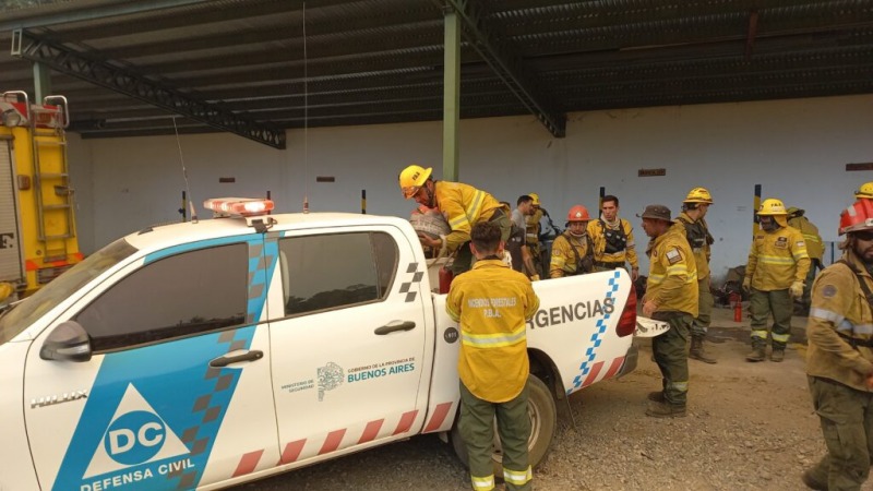 La Provincia envi apoyo para combatir los incendios en el sur