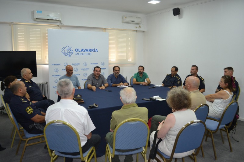 Se reunieron empresas de seguridad del Zalo, Polica y Municipio