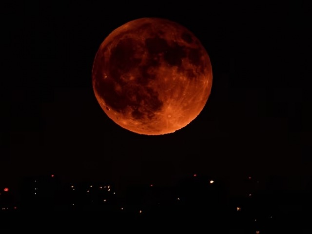 Habr un eclipse y se podr observar la Luna de sangre