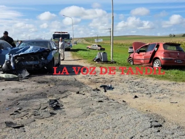 Accidente en el acceso a Gardey con olavarrienses implicados