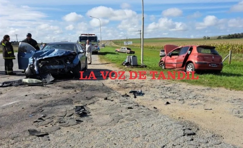 Accidente en el acceso a Gardey con olavarrienses implicados